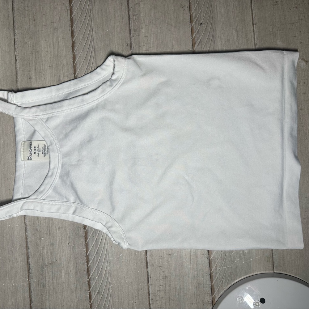 No Boundaries Classic White Tank